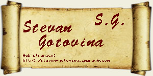 Stevan Gotovina vizit kartica